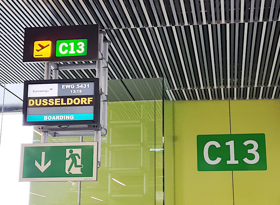 Boarding des Eurowingsflugs in Gran Canaria nach Düsseldorf