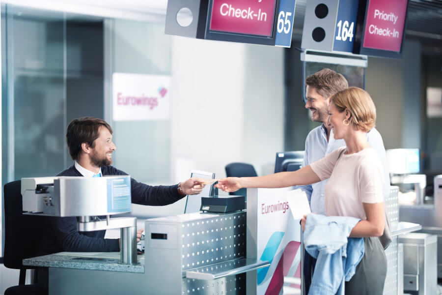 Priority-Check-In bei Eurowings
