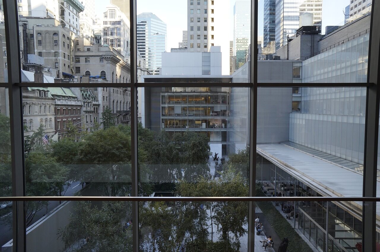 Blick aus Museum of Modern Art MoMa in New York
