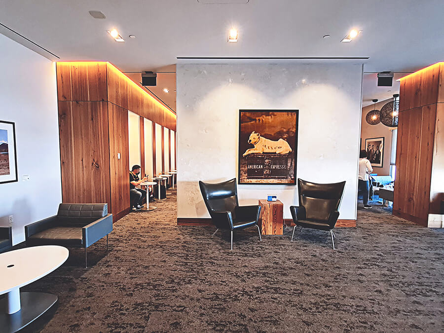 Die American Express The Centurion Lounge in Las Vegas ist einladend ausgestattet