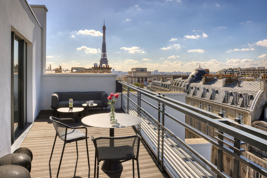 Ausblick von Terrasse Canopy by Hilton Paris Trocadero