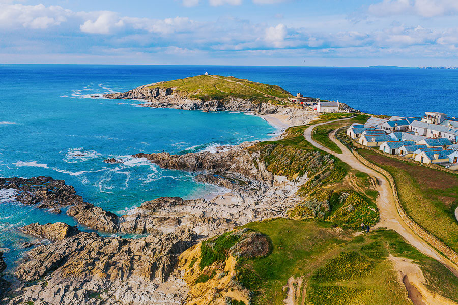 Küste in Newquay im schönen Cornwall / England