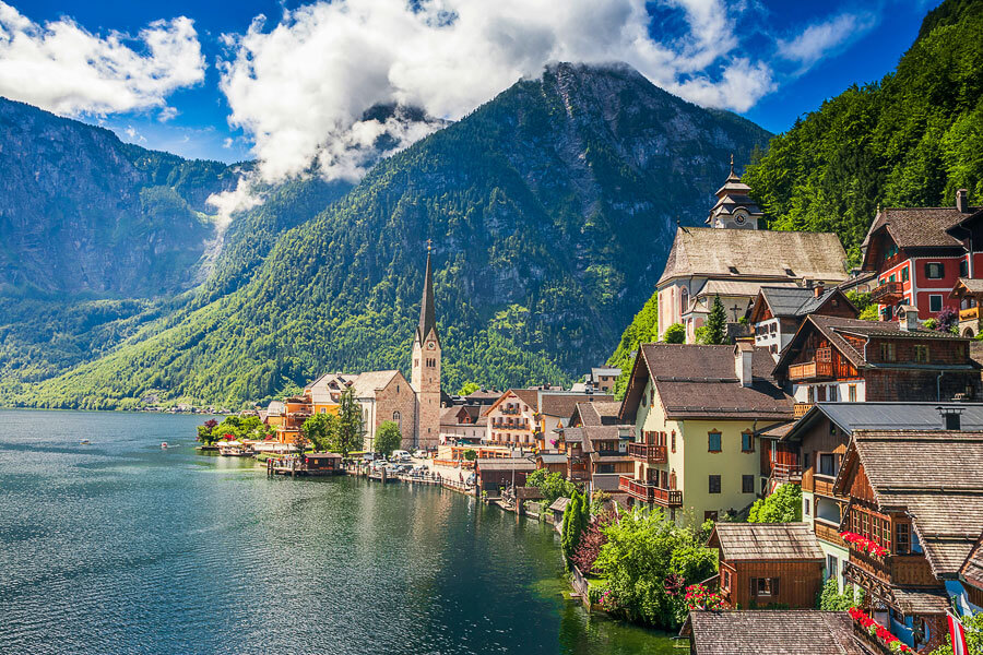 Malerisches Hallstatt in Österreich