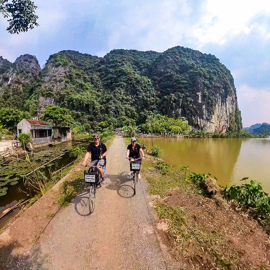Fahrradtour in Tam Coc in der Region Ninh Binh