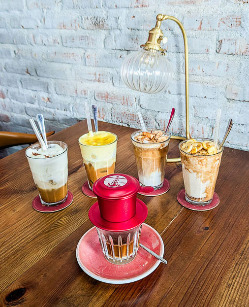 Köstliche vietnamesische Kaffeespezialitäten