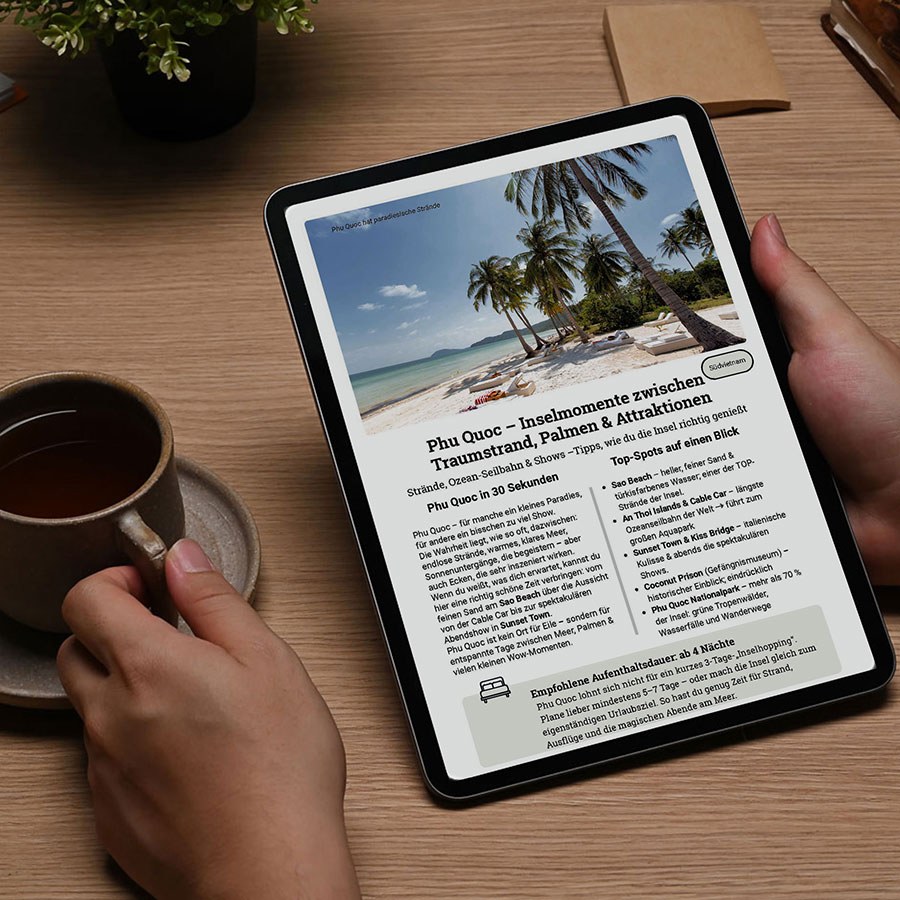 Viele Tipps in den Stationenguide Vietnam Reiseplanung