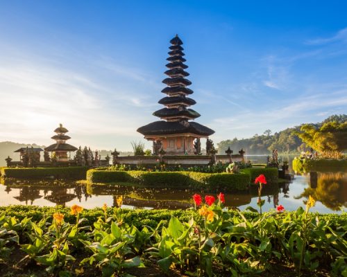 Wassertempel Pura Bratan Bali Indonesien